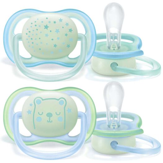 Chupete Avent Air Nocturno Niño 0-6m 2un, , large image number 0