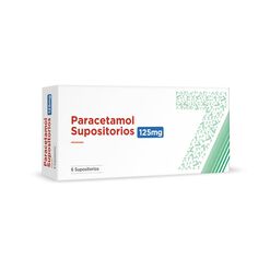 Paracetamol 125 mg x 6 Supositorios