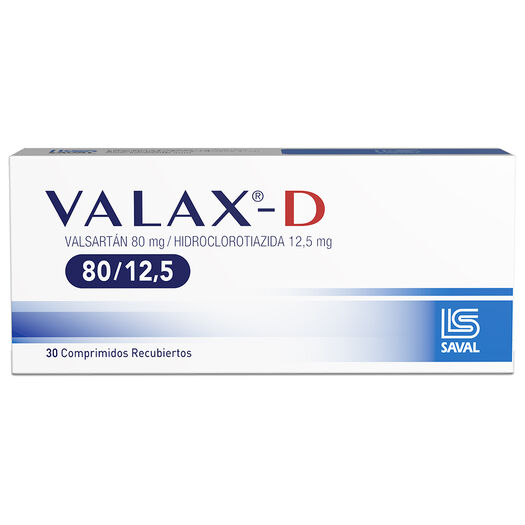 Valax-D 80 mg/12.5 mg x 30 Comprimidos Recubiertos, , large image number 0