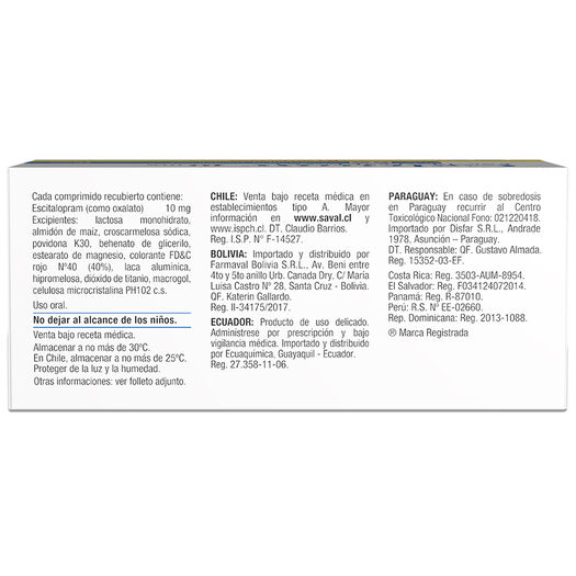 CELTIUM Escitalopram 10 mg 60 comprimidos, , large image number 1