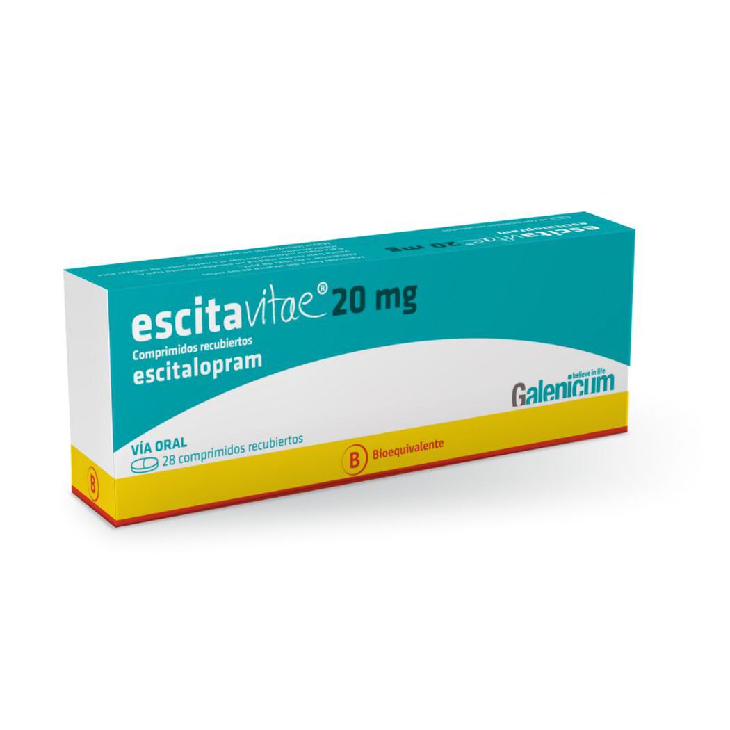 Escitavitae 20 mg x 28 Comprimidos Recubiertos, , large image number 0