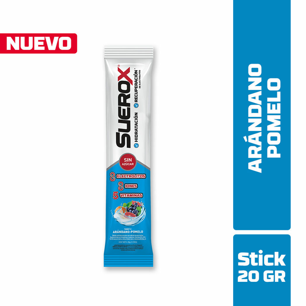 Suerox Polvo Ar&aacute;ndano Pomelo Pack 4 Unidades de 80gr., , large image number 1