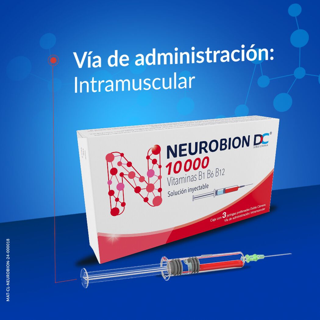 Neurobion DC Vitaminas Complejo B 3 Jeringas, , large image number 3