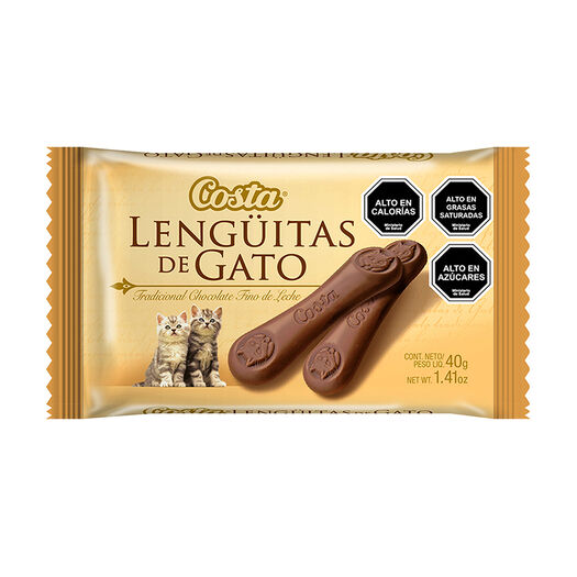 Lenguitas De Gato Chocolate x 40 g, , large image number 0