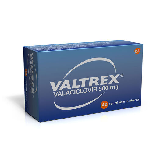 Valtrex 500 mg x 42 Comprimidos Recubiertos, , large image number 0