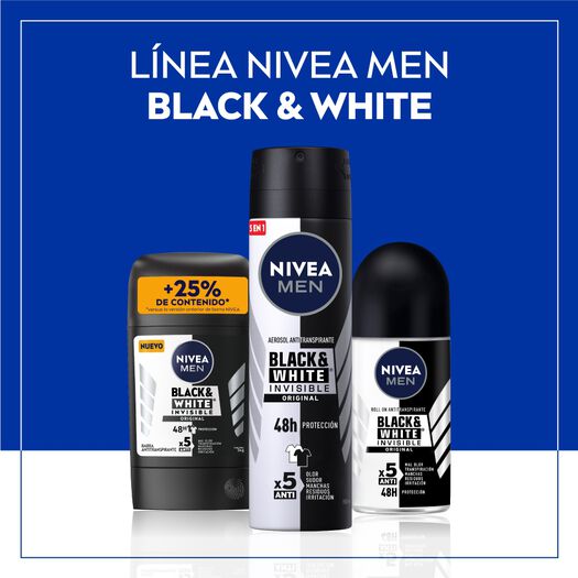 Desodorante NIVEA Barra Black Original Masculino 54g, , large image number 4