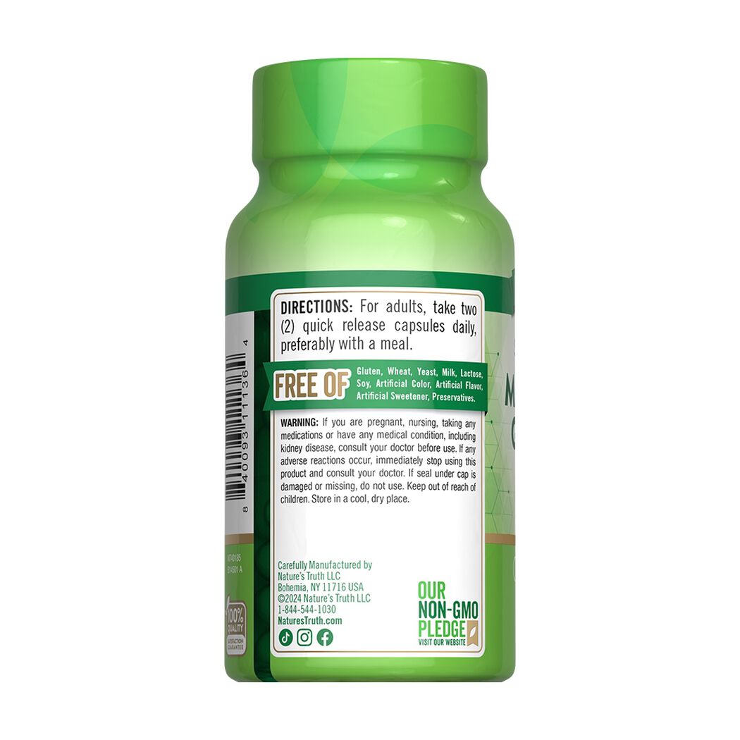 Magnesio Glicinato Nature's Truth 665Mg 60 un, , large image number 4