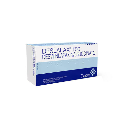 Deslafax 100 mg x 30 Comprimidos Recubiertos de Liberación Prolongada, , large image number 0
