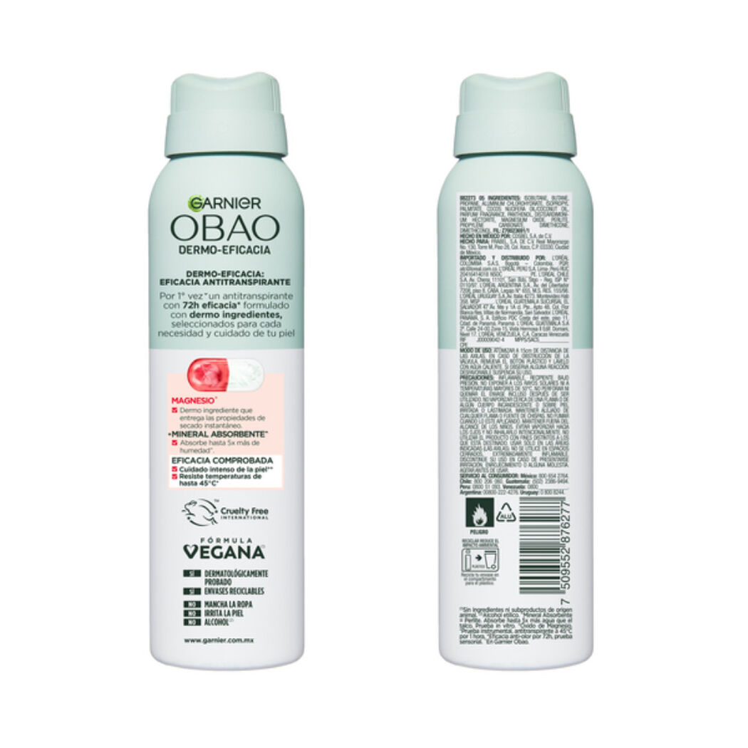 Desodorante Garnier Dermoeficacia Magnesio Spray 150Ml, , large image number 1