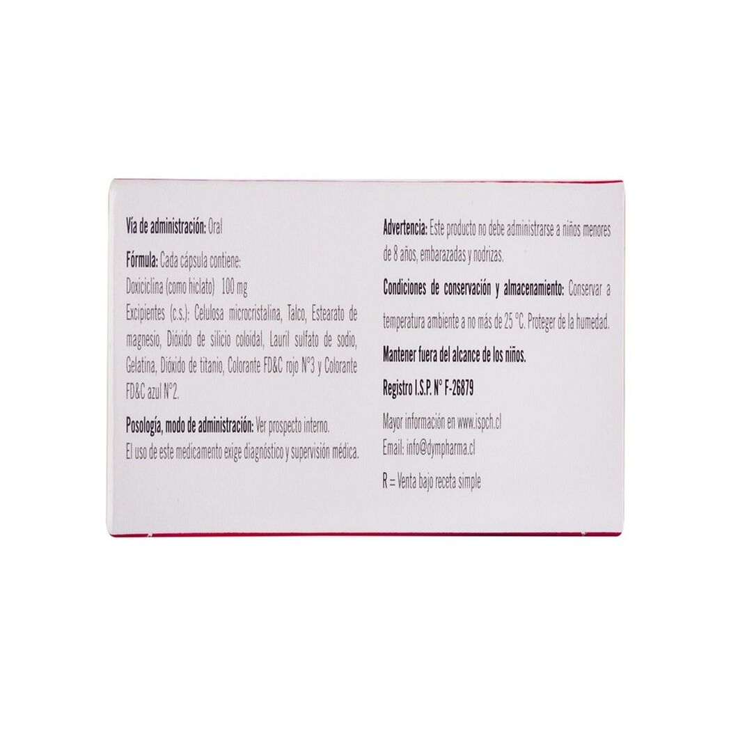 Doxiclat 100 mg 30 Cápsulas, , large image number 3