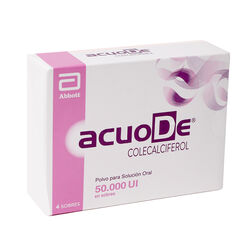 Acuode Colecalciferol 0,5 gr 50.000 UI Polvo Para Soluci&oacute;n Oral 4 Sobres