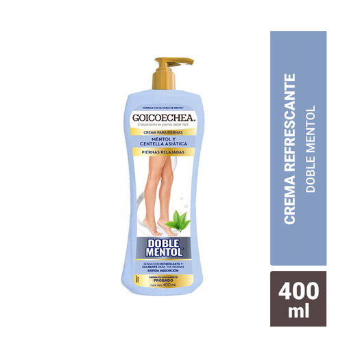 Goicoechea Crema Para Piernas Doble Mentol 400 Ml, , large image number 0