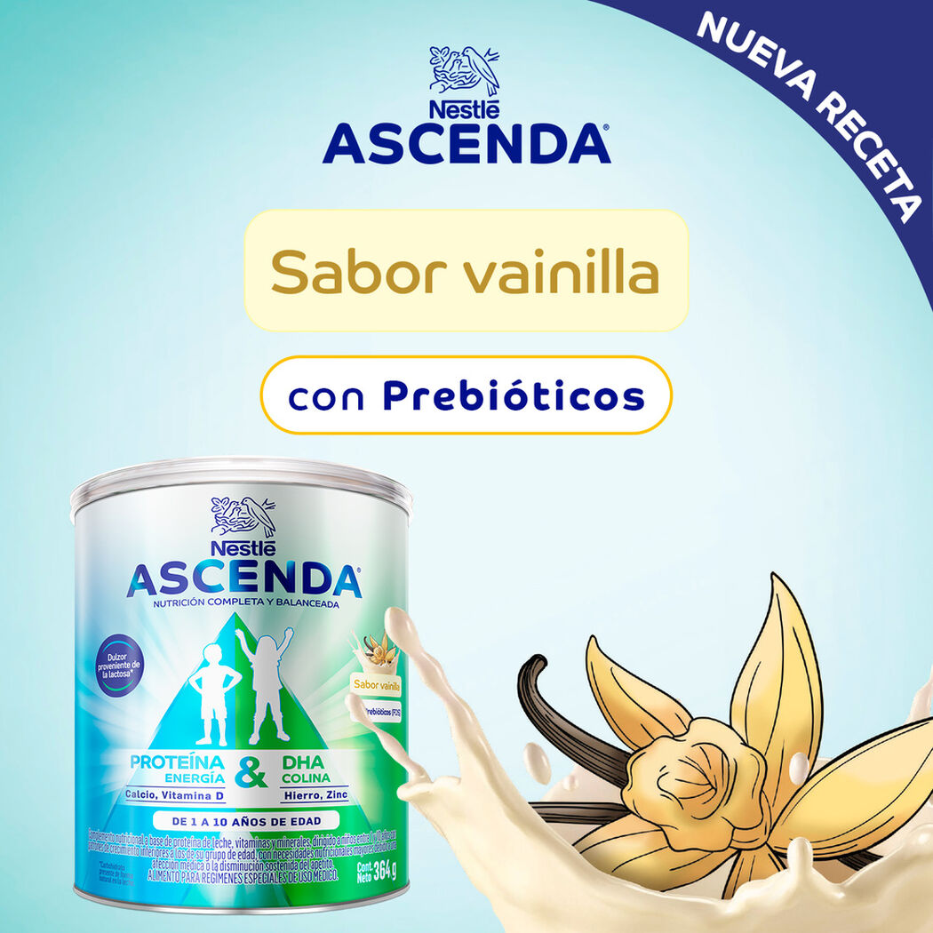 Suplemento Ascenda Sabor Vainilla 364G, , large image number 4