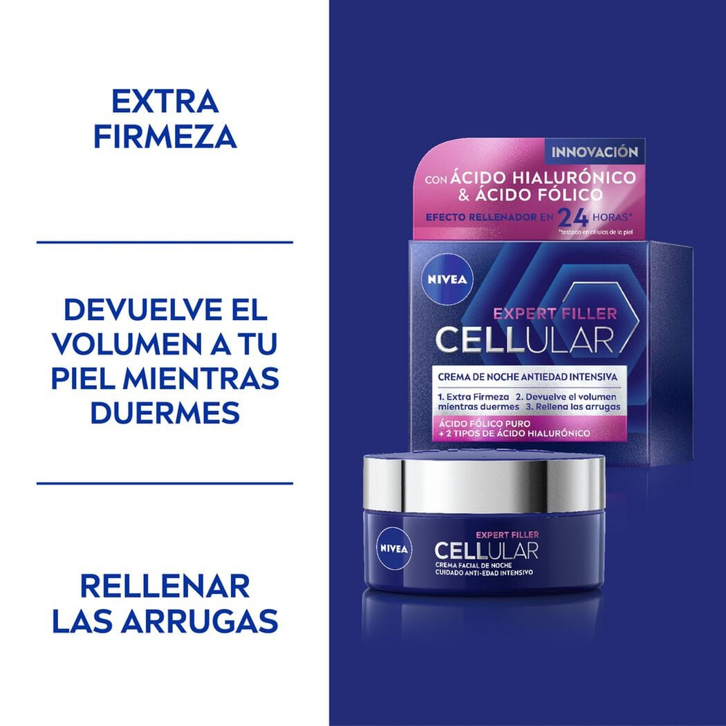 Crema Facial Nivea Cellular Filler Noche 50 ml, , large image number 2
