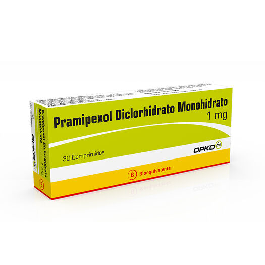 Pramipexol 1 mg x 30 Comprimidos OPKO CHILE S.A., , large image number 0