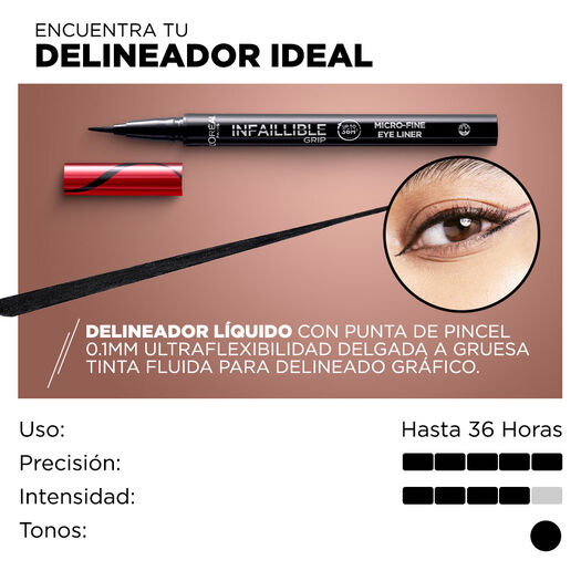 Delineador De Ojos Infallible Micro Liner - 01 Obsidian, , large image number 3