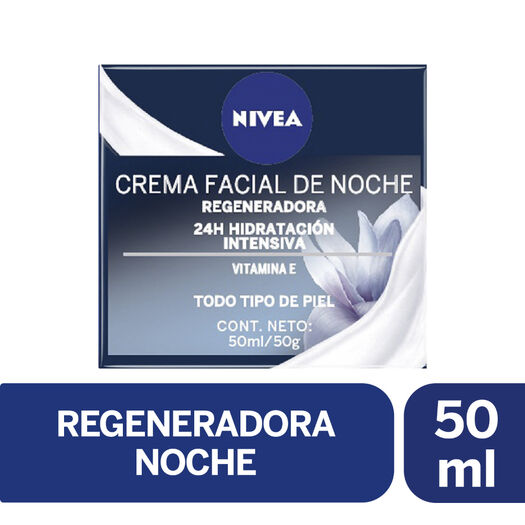 CREMA FACIAL HIDRATANTE REGENERADORA NOCHE NIVEA 50ML, , large image number 0
