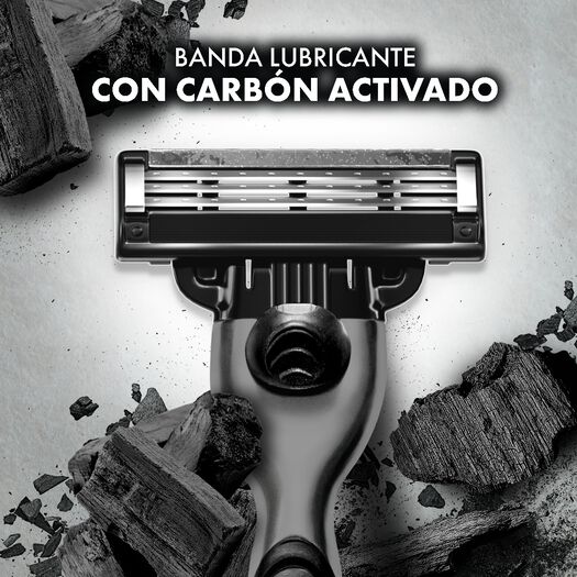 Repuesto para Máquina de Afeitar Gillette Mach3 Carbono 4 Un, , large image number 3