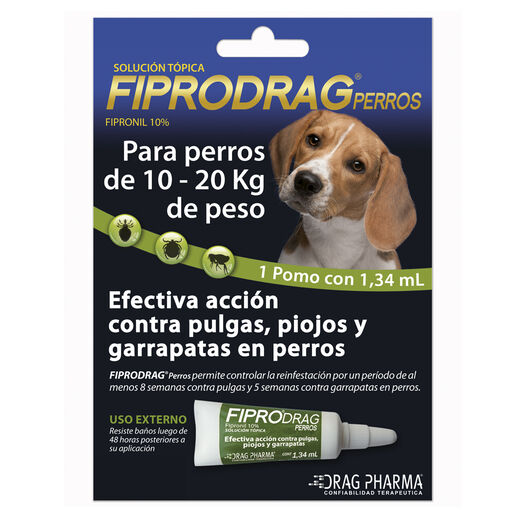 Vet. Fiprodrag Perro 20/40 Kilos Pipeta 1.34 ml, , large image number 0