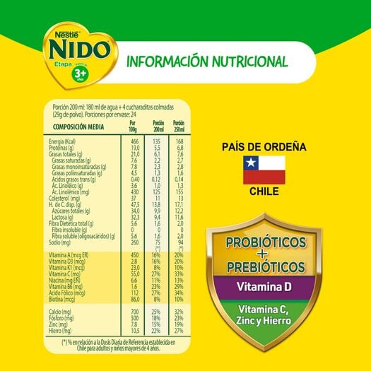 Leche en Polvo Nido Etapa 3+ 700g , , large image number 4