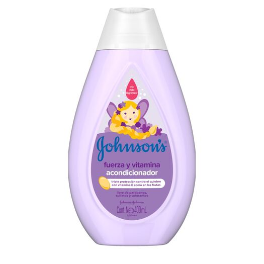 acondicionador para niños johnsons® fuerza y vitamina x 400 ml., , large image number 1