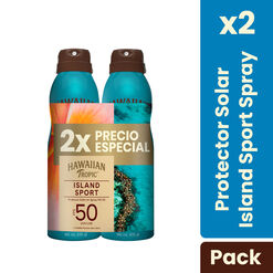 Protector Solar Hawaiian Tropic Island Sport Ultra Light FPS 50 240 mL 2 un