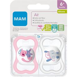 Chupete Mam Air Silicona 6+ Meses 2 un
