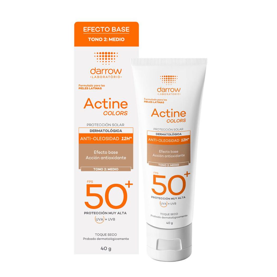 Protector Solar Darrow Actine Colors Medio Toque Seco FPS 50+ 40 mL, , large image number 0