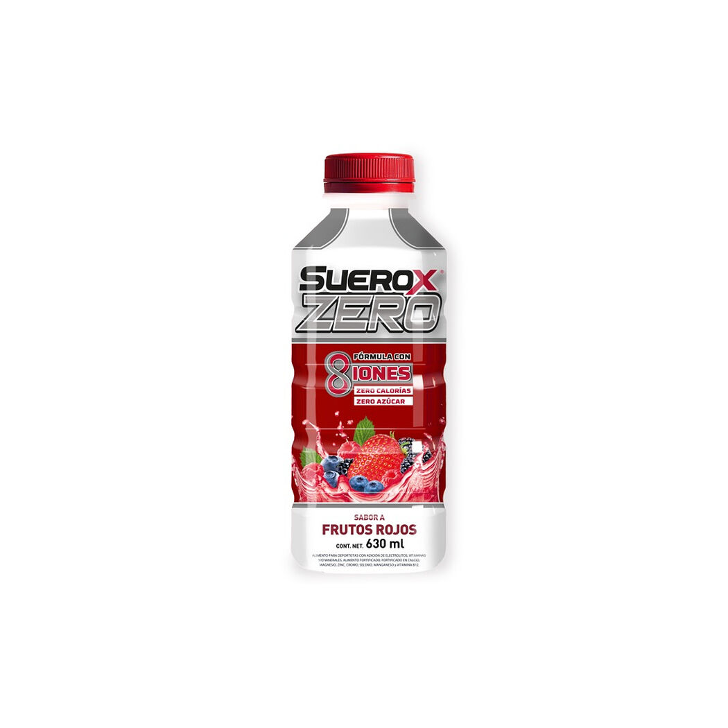 Bebida Suerox Zero Frutos Rojos 630 ml, , large image number 0
