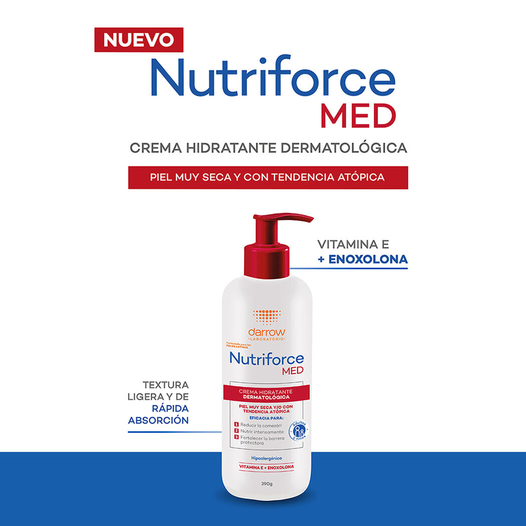 Darrow Nutriforce Med Crema Hidratante Dermatológica Antipicor 390G, , large image number 1