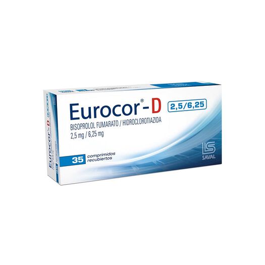 Eurocor-D 2.5mg/6.25 mg x 35 Comprimidos Recubiertos, , large image number 0
