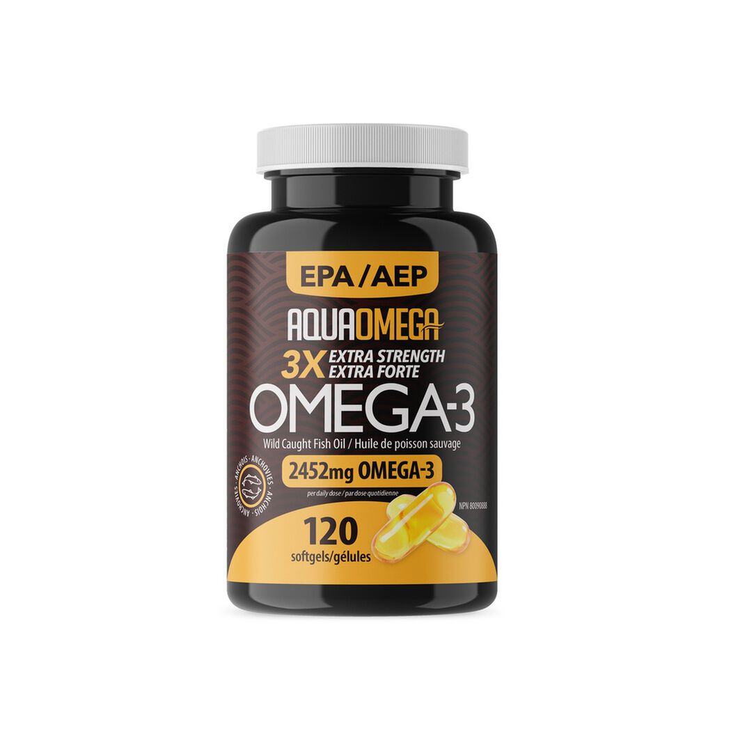 Omega 3 Aquaomega Extra Forte x 120 c&aacute;psulas, , large image number 1