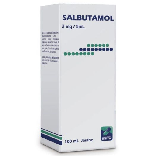 Salbutamol 2 mg/5 mL x 100 mL Jarabe, , large image number 0