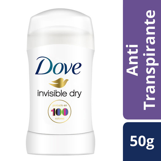 Dove Desodorante Barra Invisible Dry x 50 g, , large image number 0