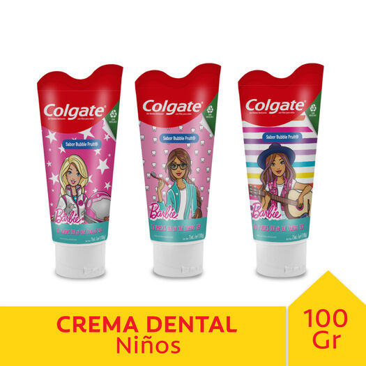 Pasta Dental Colgate Junior Barbie 100 g., , large image number 0