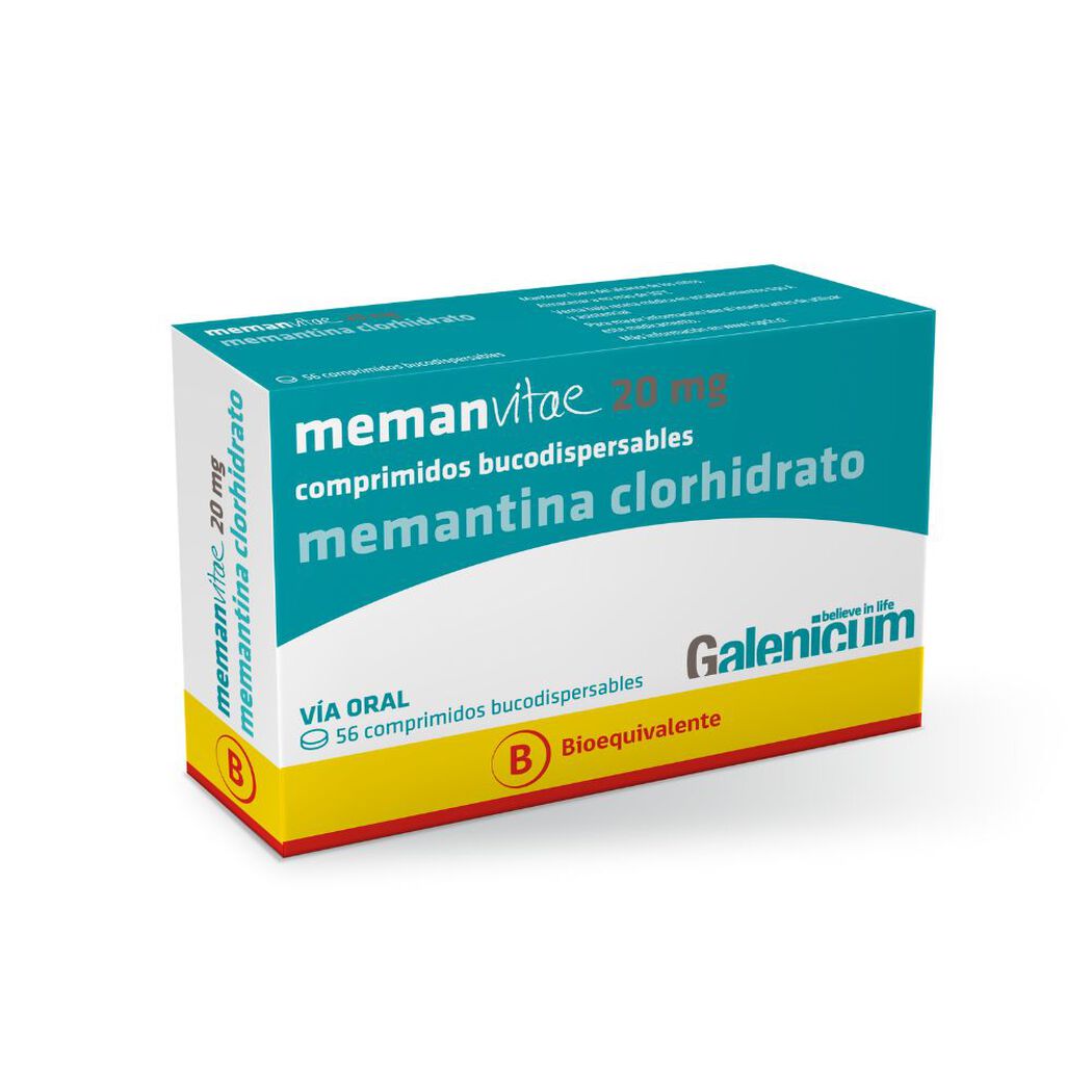 Memanvitae 20 mg x 56 Comprimidos recubiertos, , large image number 0