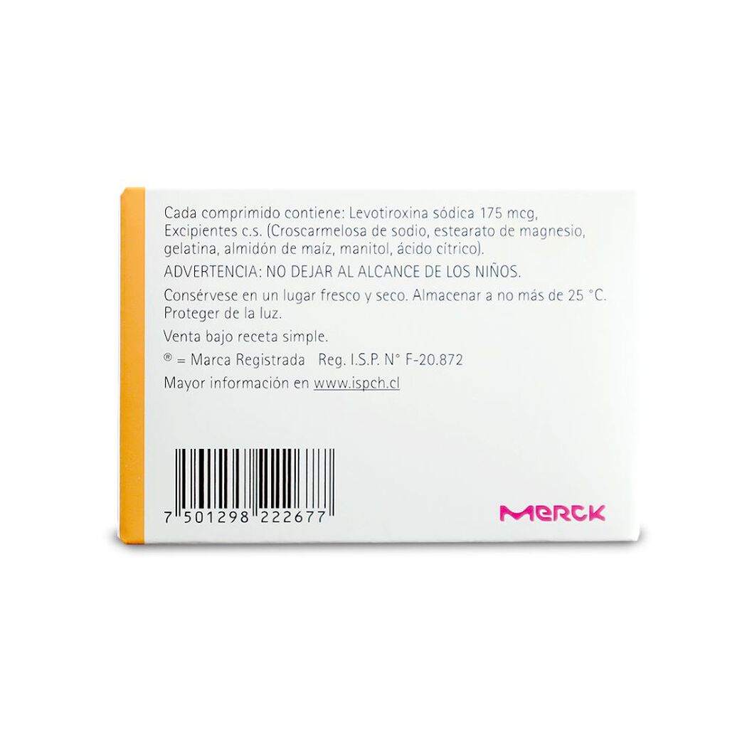 Eutirox 175 mcg x 50 Comprimidos, , large image number 1