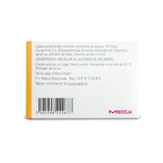 Eutirox 175 mcg x 50 Comprimidos, , large image number 1