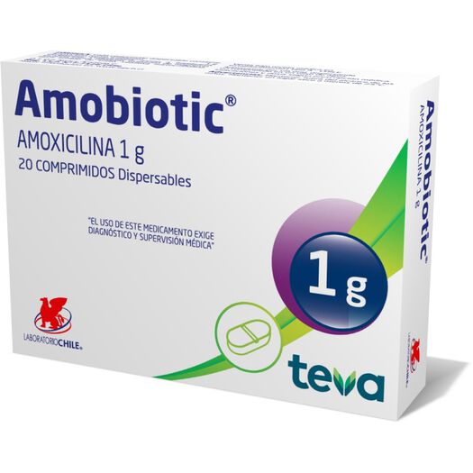 Amobiotic 1 g x 20 Comprimidos Dispersables, , large image number 0