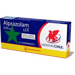 Alprazolam 0.5 mg Caja 30 Comp. CHILE