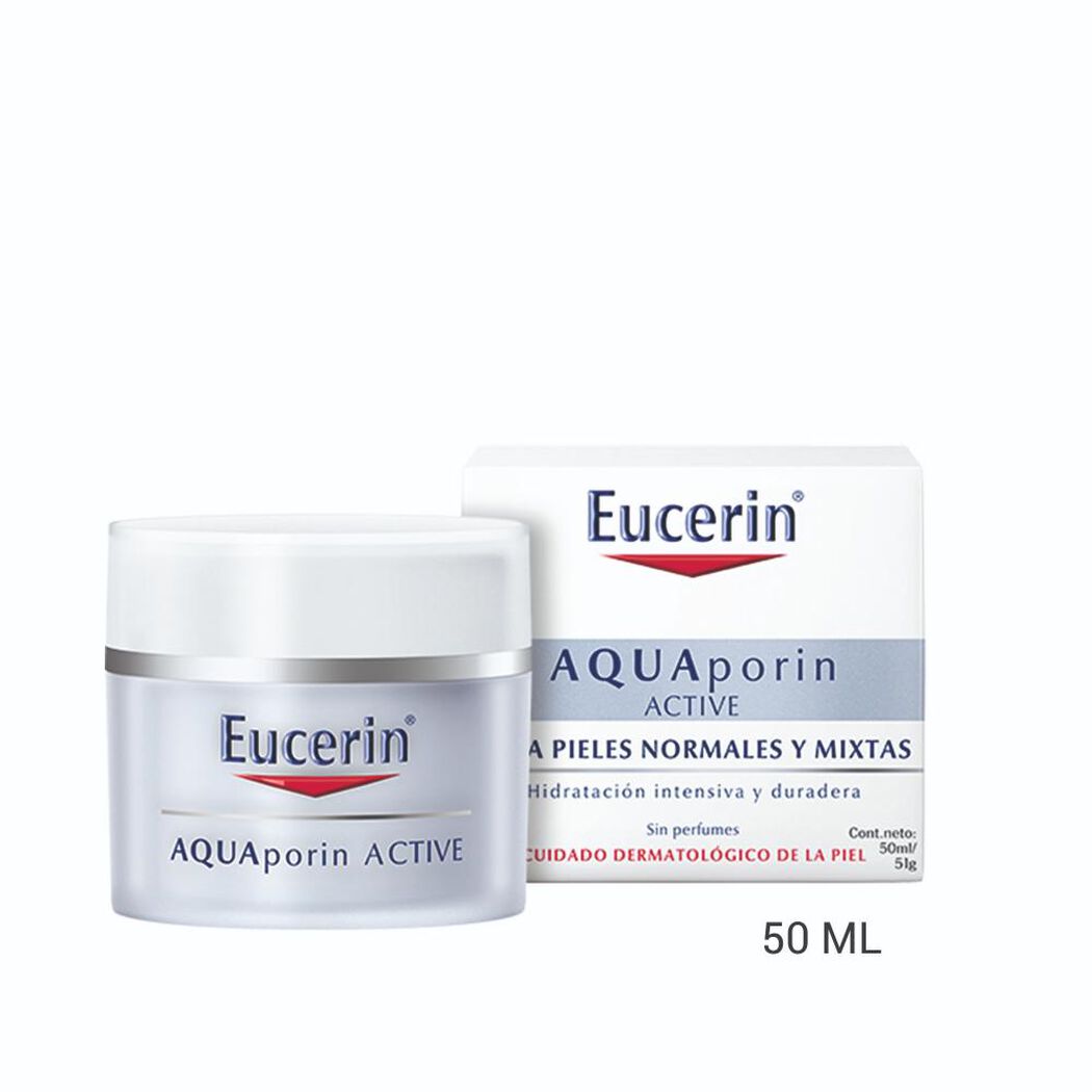 EUCERIN Crema Facial Hidratante Aquaporin Piel Normal/Mixta 50 mL, , large image number 0