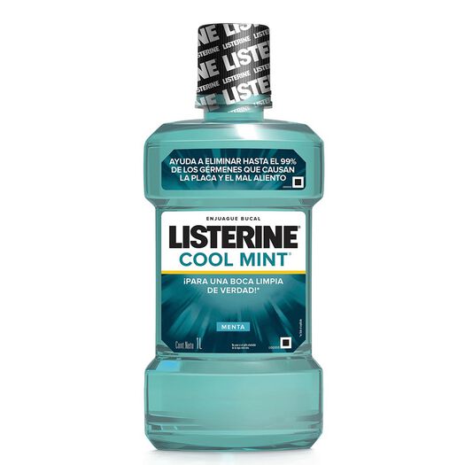 enjuague bucal listerine® cool mint x 1000 ml, , large image number 1