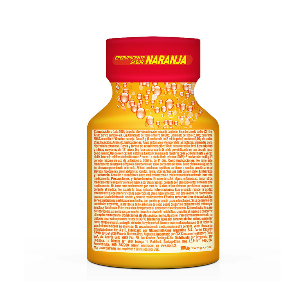 Antiácido Eno Polvo Naranja 100 g, , large image number 2