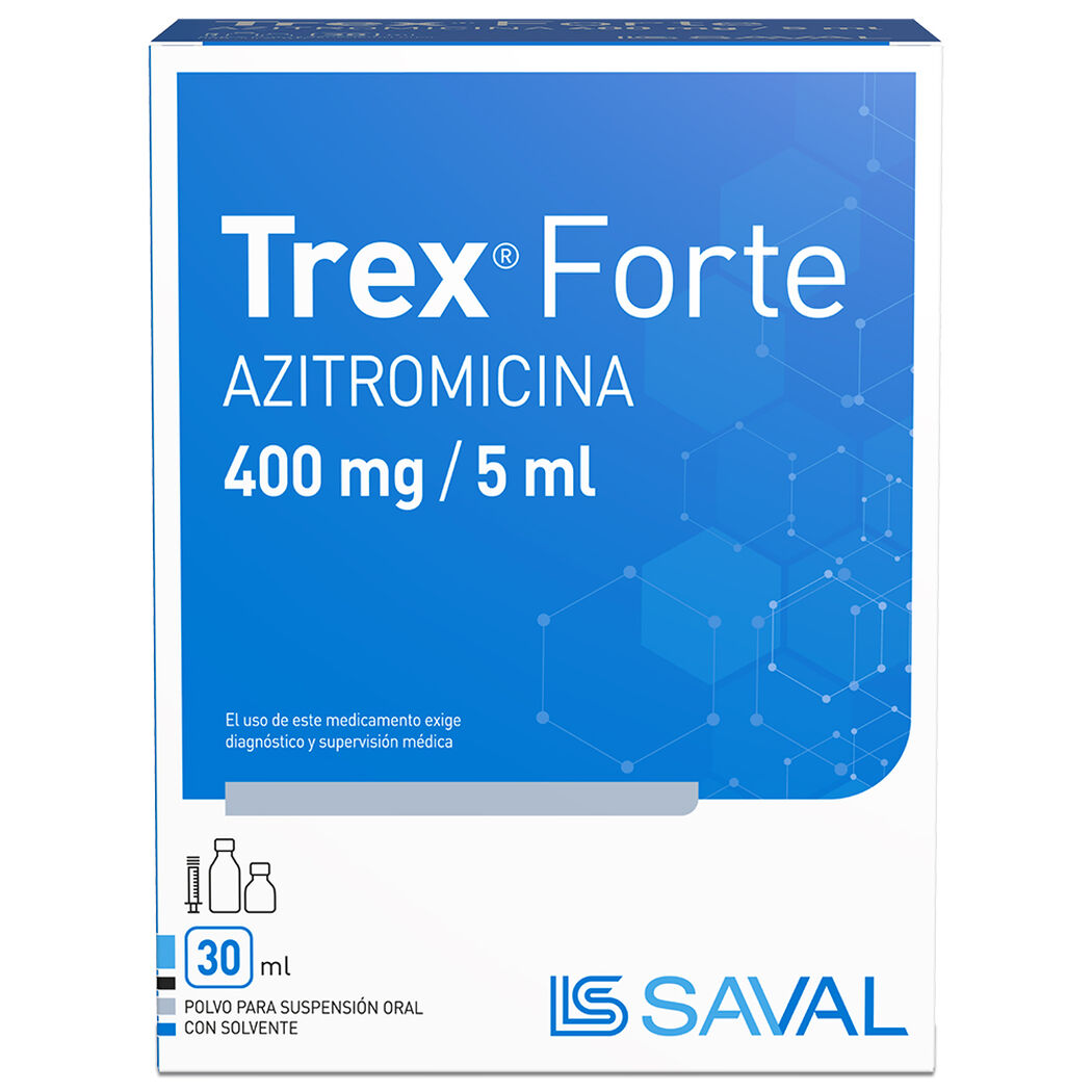 Trex Forte 400 mg/5 mL x 30 mL Polvo para Suspensión Oral con Solvente, , large image number 0