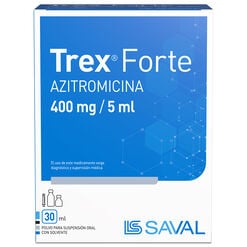 Trex Forte 400 mg/5 mL x 30 mL Polvo para Suspensión Oral con Solvente
