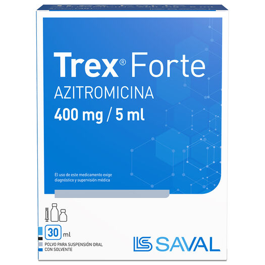 Trex Forte 400 mg/5 mL x 30 mL Polvo para Suspensión Oral con Solvente, , large image number 0