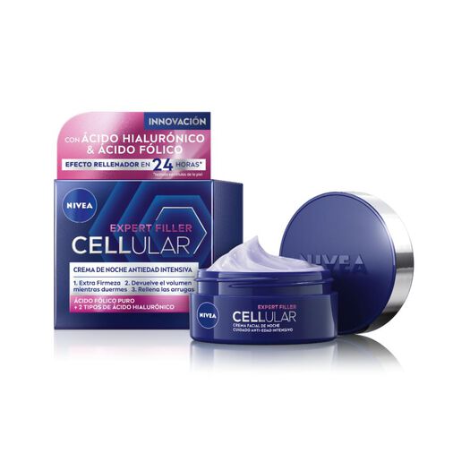 CREMA FACIAL ANTIARRUGAS NIVEA CELLULAR NOCHE 50ML, , large image number 1