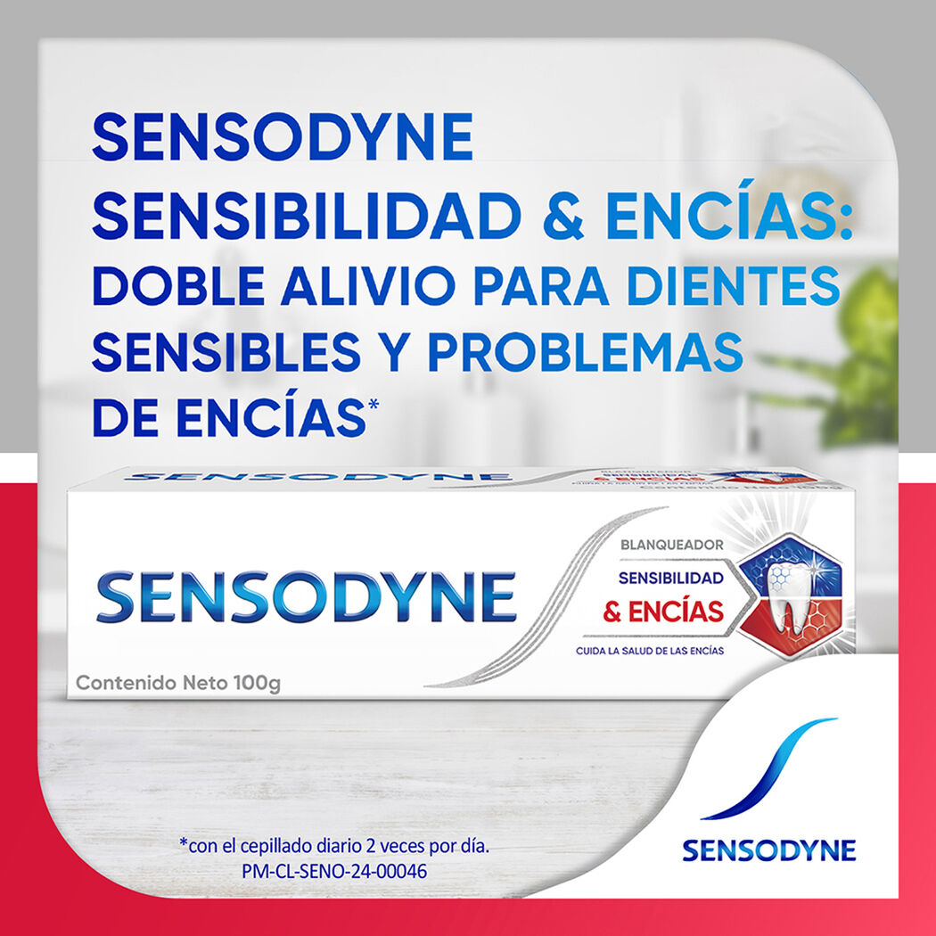 Sensodyne Pasta Dental Sensibilidad Y Encias Blanqueador x 100 G, , large image number 1