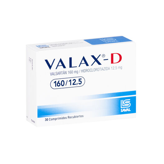 Valax-D 160 mg/12.5 mg x 30 Comprimidos Recubiertos, , large image number 0