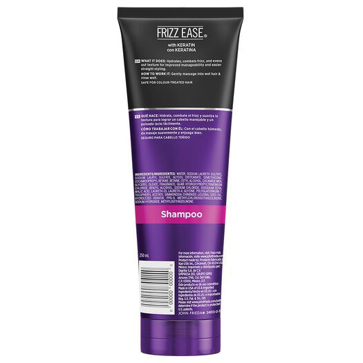Shampoo John Frieda Frizz Ease Flawlessly Straight 250ml, , large image number 1